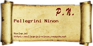 Pellegrini Ninon névjegykártya